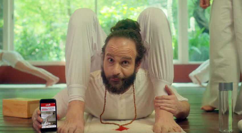 YELP Yoga comercial